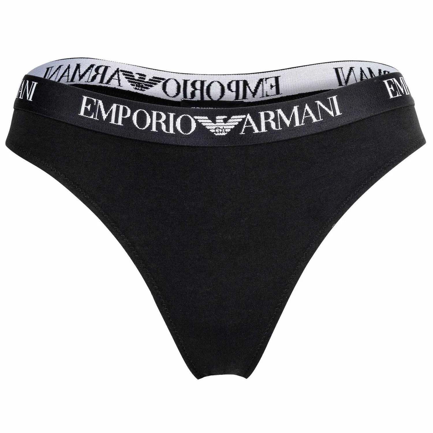 Стринги из хлопка Emporio Armani, черный — фото 2