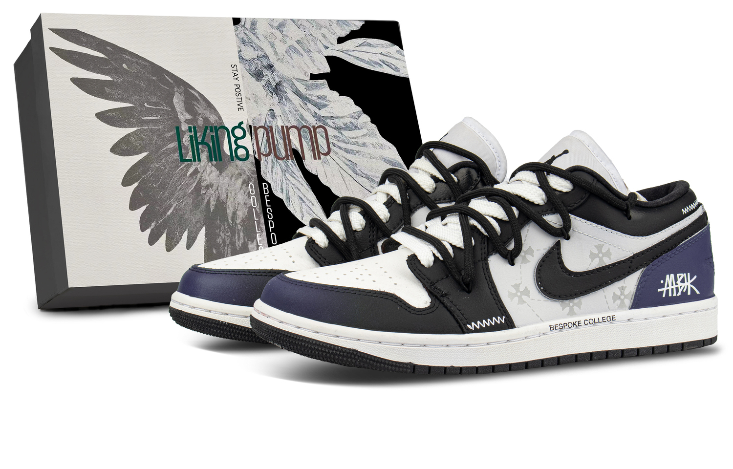 

Air 1 устойчивые к истиранию дышащие низкие винтажные баскетбольные кроссовки unisex Jordan, белый/черный/темно-зеленый