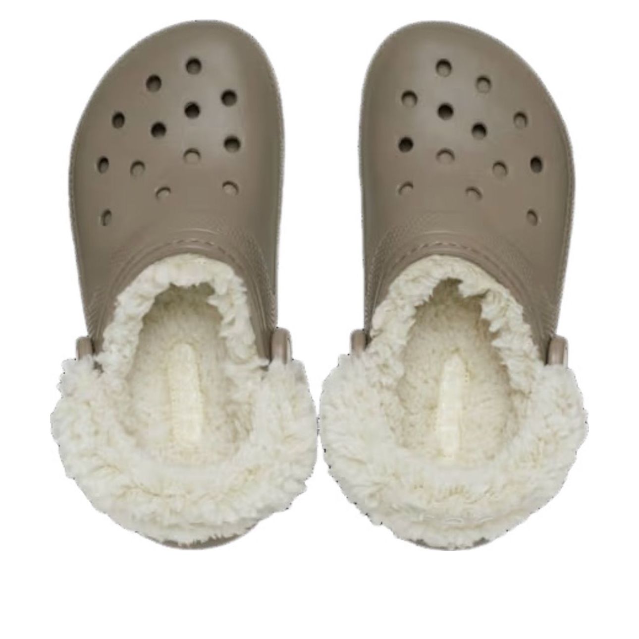 Классические сабо Crocs на флисовой подкладке, цвет «Гриб» — фото 3