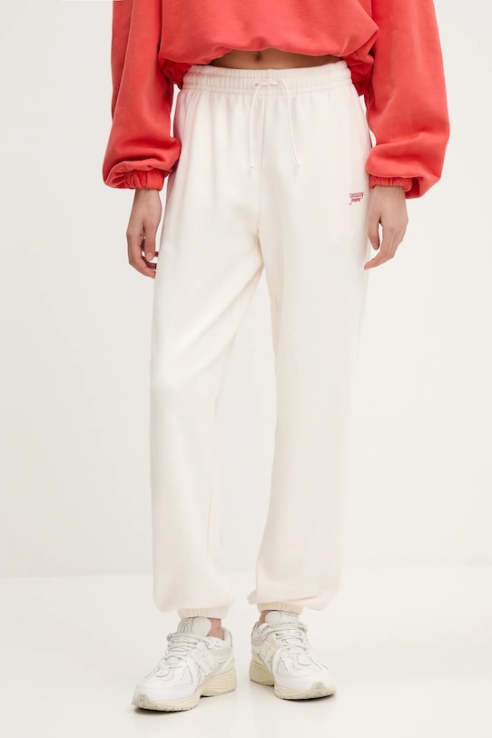 

Хлопковые спортивные брюки Tommy Jeans, бежевый