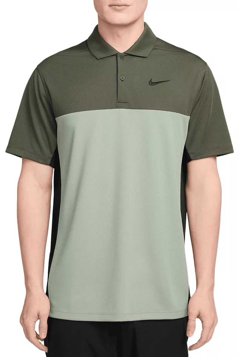 

Мужская рубашка-поло для гольфа Nike Dri-FIT Victory+ Block, цвет Cargo Khaki/Black