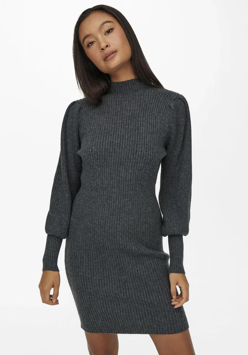 

Only трикотажное платье "ONLKATIA L/S DRESS KNT NOOS", серый