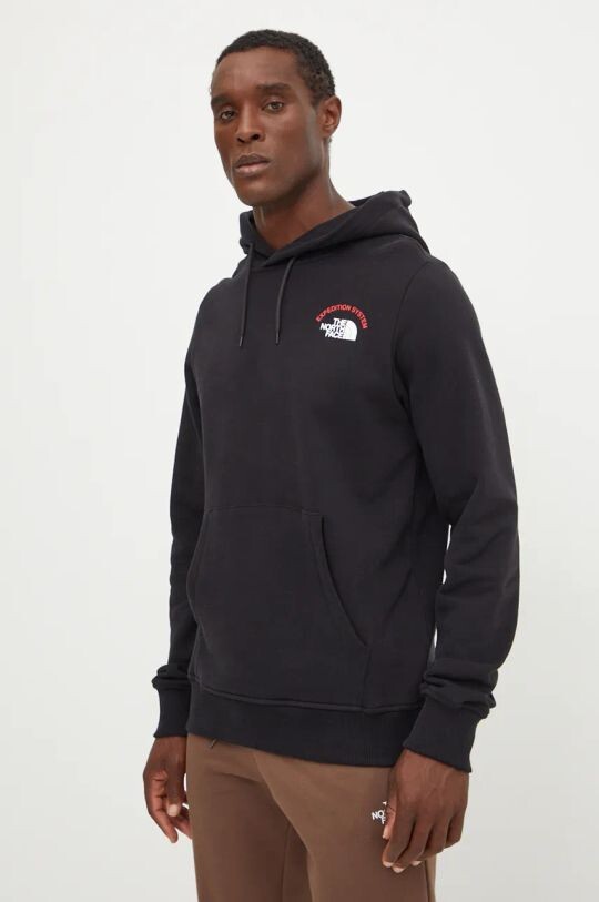 

Хлопковая толстовка Hoodie Expedition System The North Face, черный