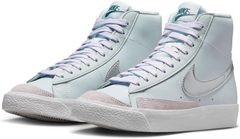 Кроссовки Nike Kids' Blazer Mid '77, Big Kid (8-12 Years) Pure Platinum/Metallic Silver — фото 3