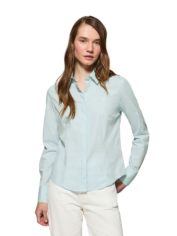 

Polo Club Рубашка - приталенный крой - бирюзового цвета