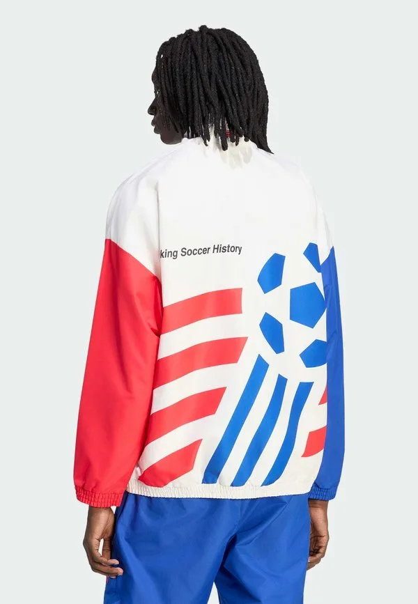 Игровая куртка-бомбер с графическим рисунком Adidas Performance, Cloud White — фото 2