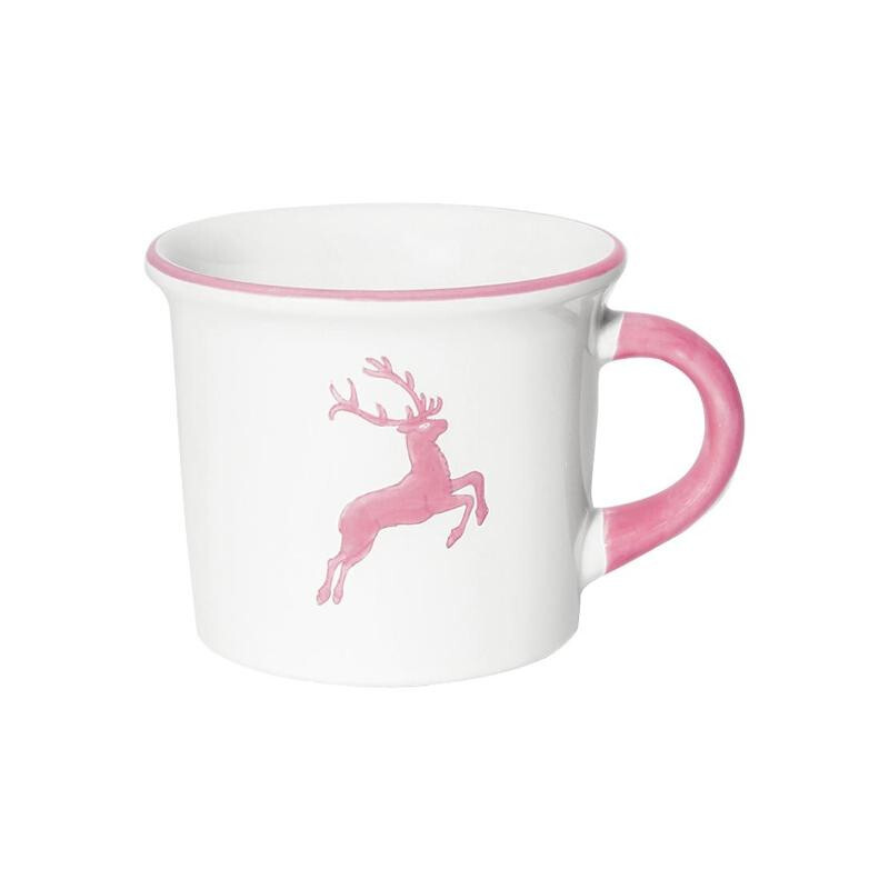 

Кофейная кружка Pink Deer гладкая 0,24 л Gmundner Keramik, белый/розовый