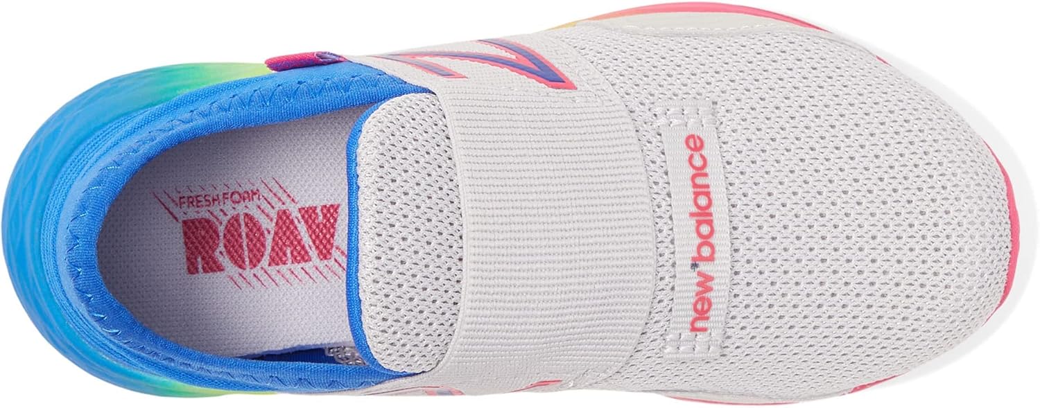 Кроссовки New Balance Unisex Baby Fresh Foam Roav V1 на шнуровке, Light Aluminum/Cobalt — фото 2