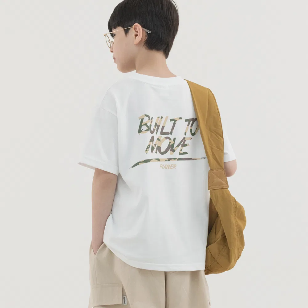 Детская футболка Cool Cotton Camo Graphic белая от Pianer