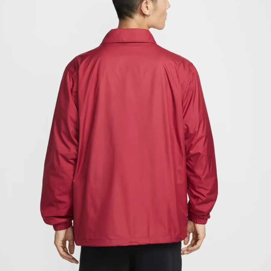 Nike Клубная куртка мужская 613 Dark Team Red/White Lapel Moderate Instructor — фото 4