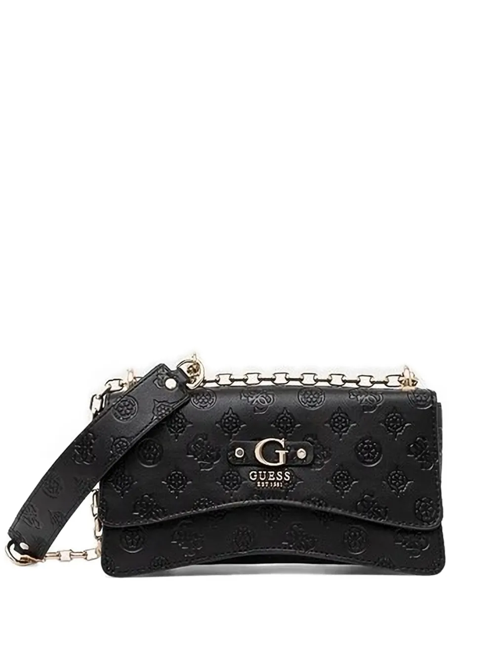 

Сумка через плечо с цепочкой и логотипом Gerty GUESS USA, черный