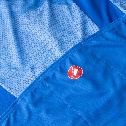 

Джерси Flusso Limited Edition с молнией во всю длину мужские Castelli, цвет Rescue Blue/Belgian Blue