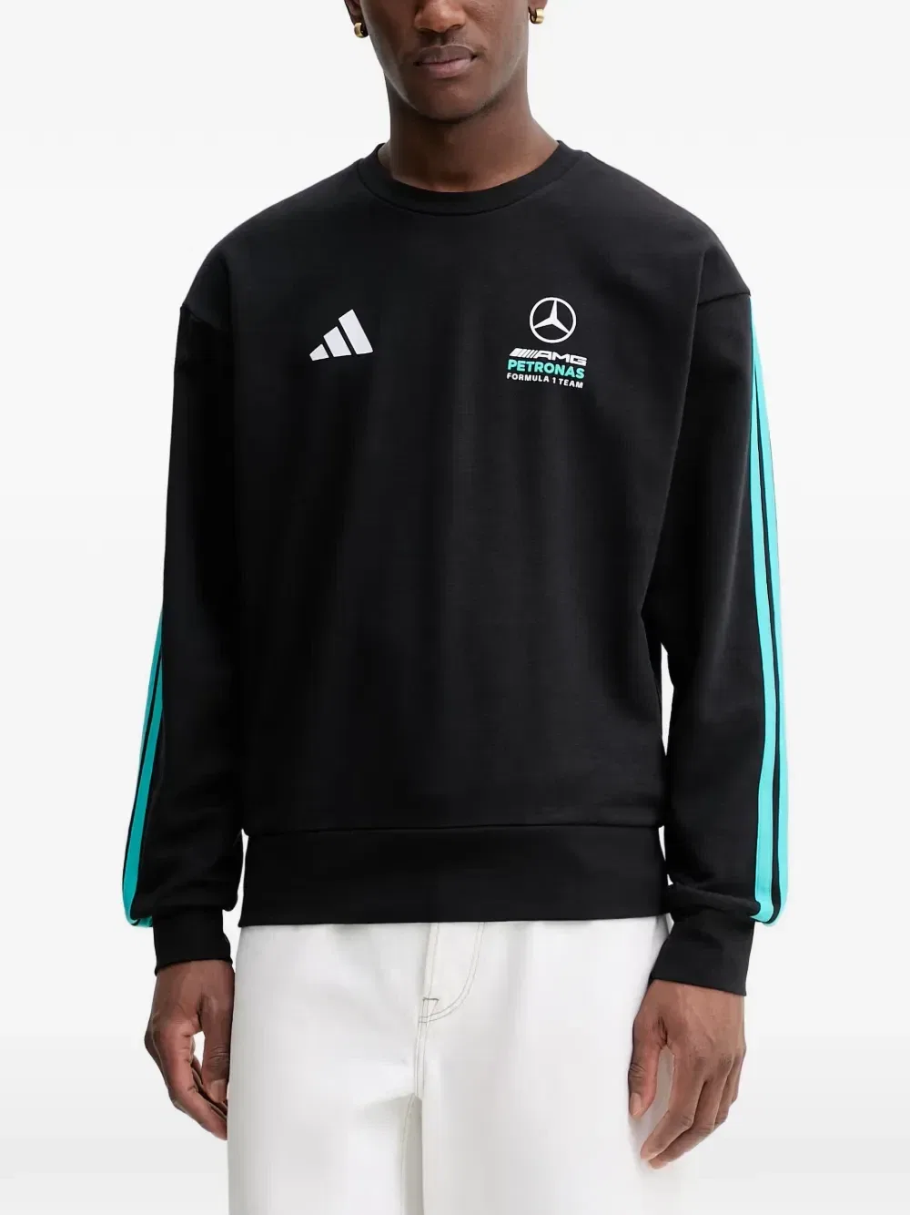Толстовка с фирменным дизайном команды Mercedes-AMG Petronas Formula 1 Adidas, черный
