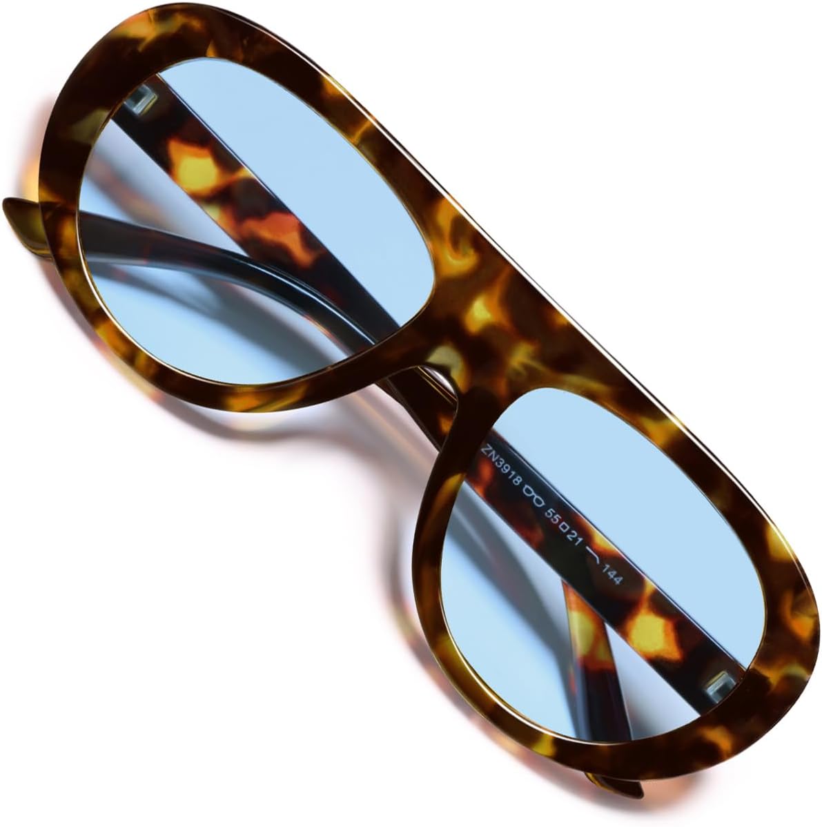 

Солнцезащитные очки-авиаторы VANLINKER в стиле ретро для женщин, шикарные, классические, винтажные, в стиле 70-х, модные, массивные, с защитой от УФ-излучения UV400, VL9865, C6 Tortoise Frame/Light Blue Lenses