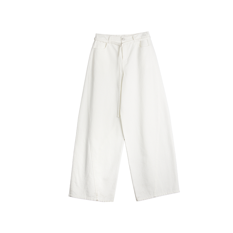 

ELLE Джинсы Women's White Moderate Straight Fit