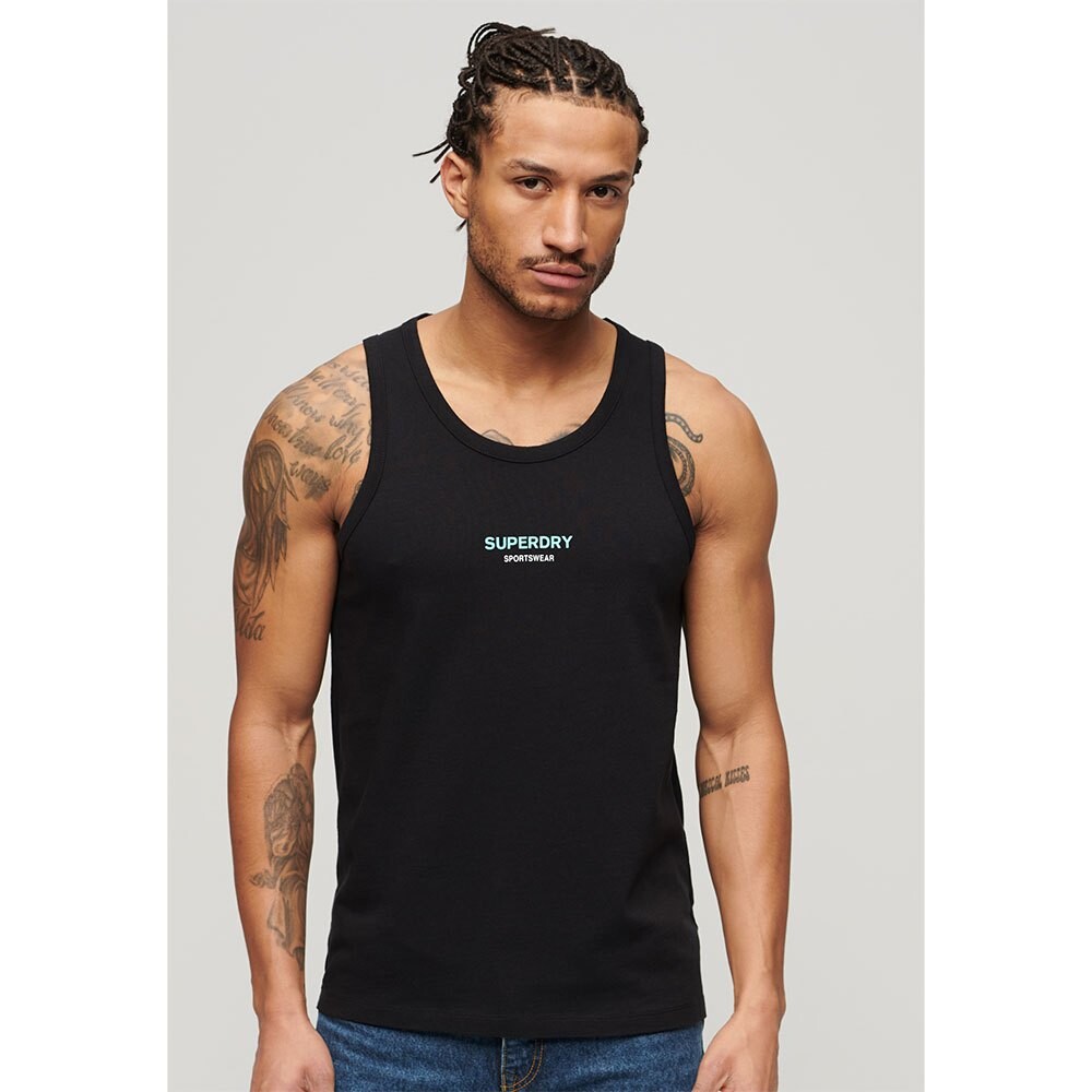 

Жилет Superdry Sportswear Logo Relaxed Vest, черный