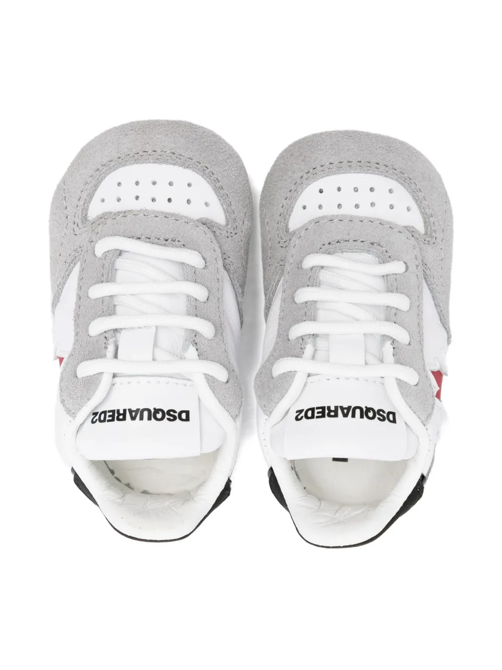 Детские кленовые кожаные ботинки для дошкольников DSQUARED2 KIDS, белый — фото 3