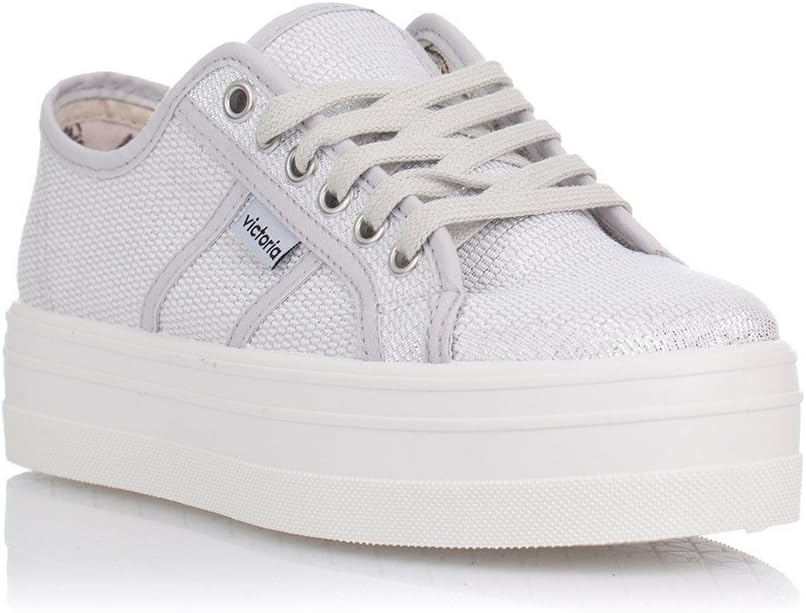

Кеды Victoria Basket Tejido Lurex, унисекс, низкие, серебро