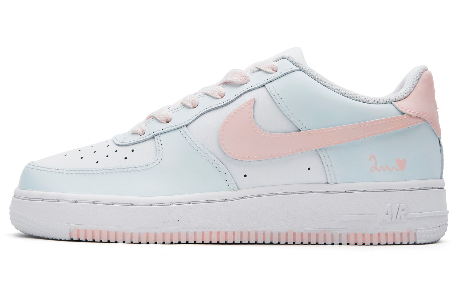 

Кроссовки Nike Air Force 1 Skateboarding Shoes Women's Low-top Pink, голубой, Синий, Кроссовки Nike Air Force 1 Skateboarding Shoes Women's Low-top Pink, голубой