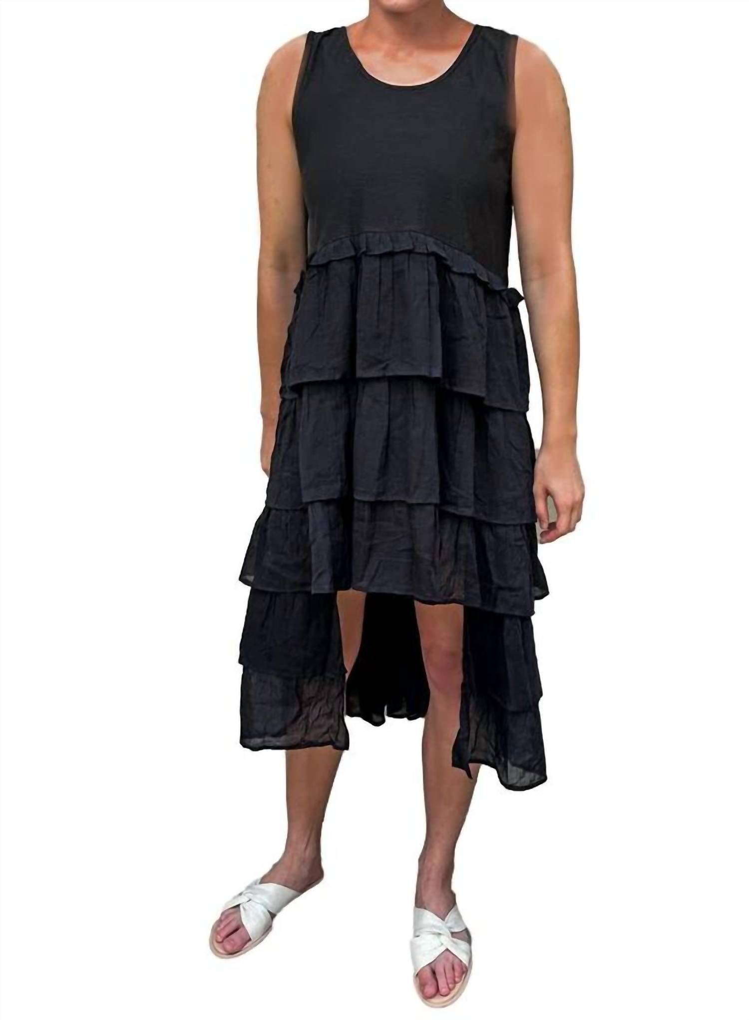 

Рио Слой Платье в черном Tulip Clothing