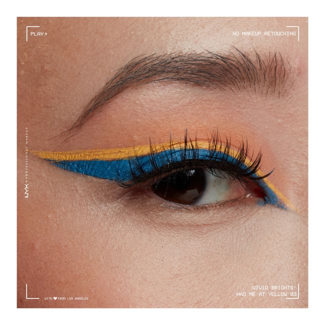 Яркая жидкая подводка для глаз с ручкой NYX Professional Makeup, цвет had me at yellow, 2 мл — фото 3