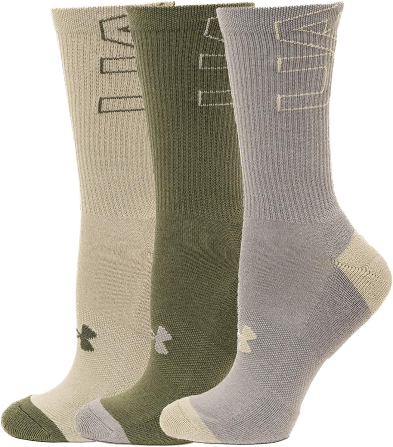 

Носки мужские Under Armour UA Phenom, 3 пары, размер 8-13, Green