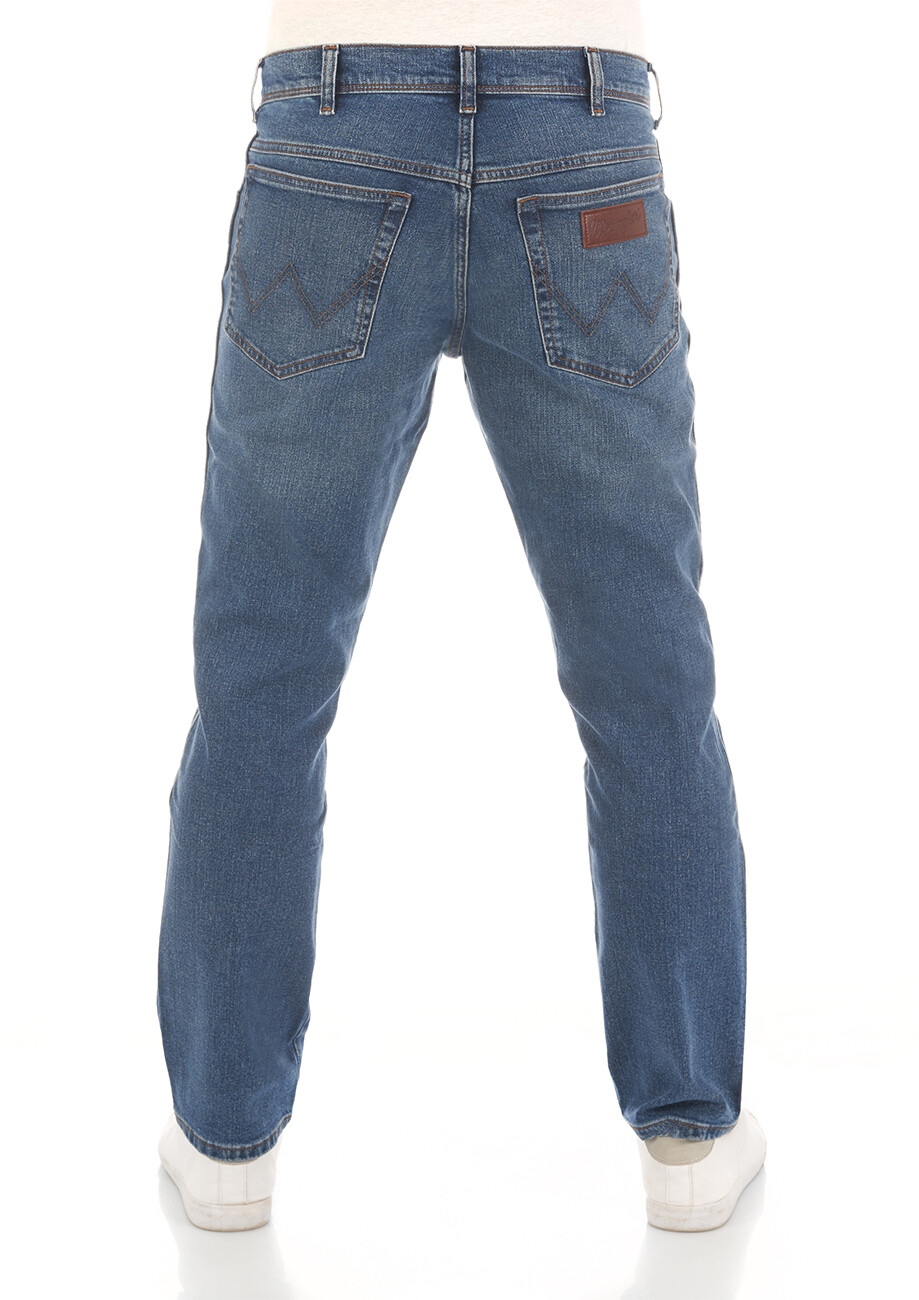 

Джинсы Wrangler Texas Slim Stretch slim, синий