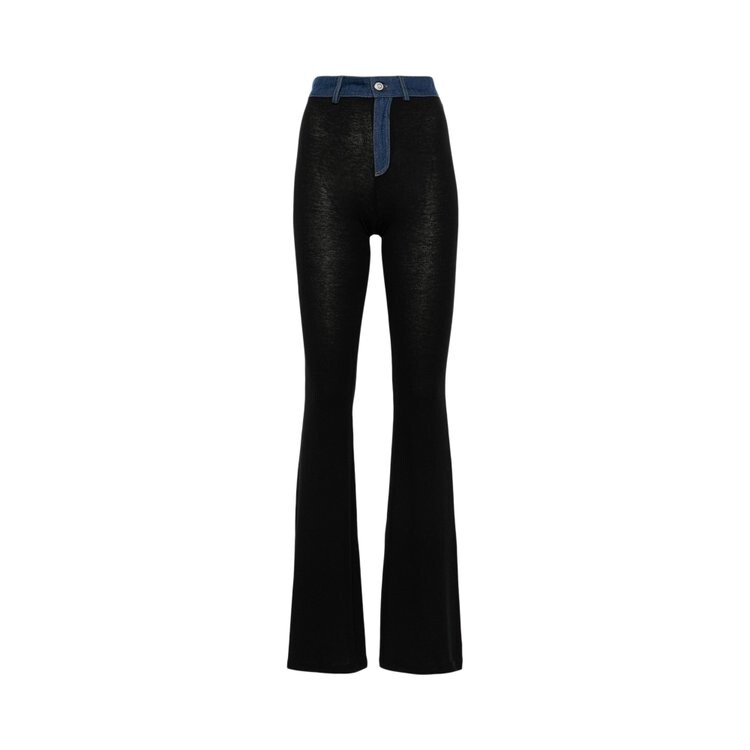 

Брюки Coperni Second Skin Rib Denim Pants, черный