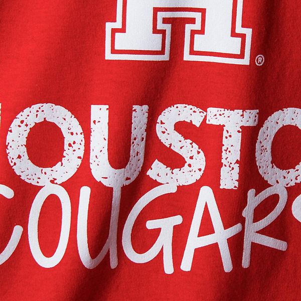 Футболка Youth с логотипом Houston Cougars красная Two Feet Ahead — фото 3