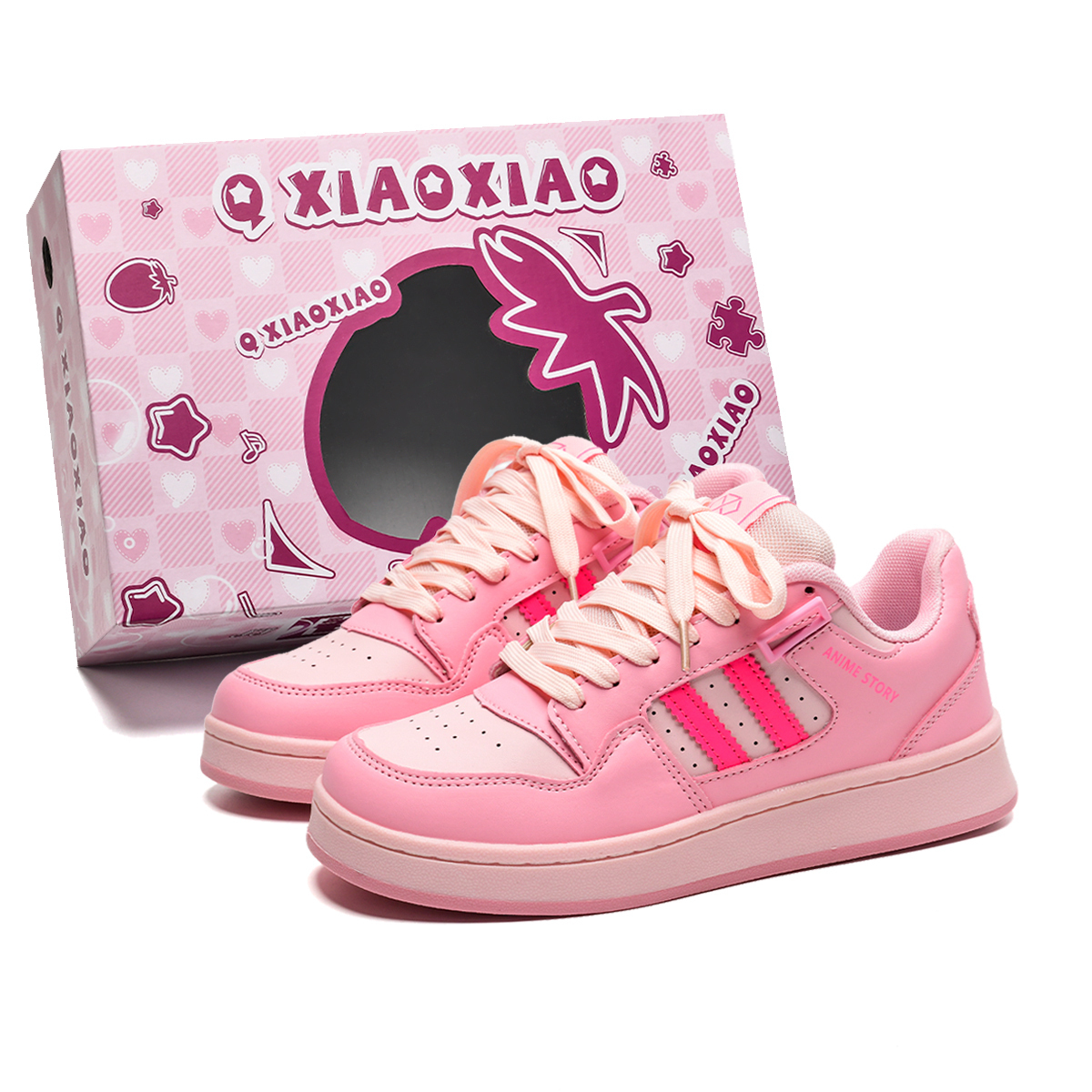 

Circle small Кроссовки для скейтбординга унисекс с амортизацией, легкие, нескользящие, низкие, желто-черные, в коробке розового цвета, цвет Pink