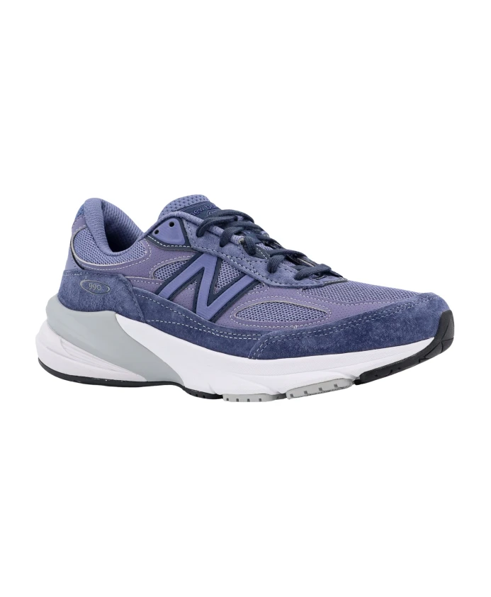 Фиолетовые кроссовки с монограммой и резиновой подошвой New Balance, фиолетовый — фото 2