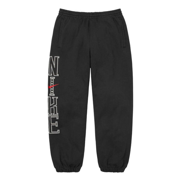 

Брюки x nike sweatpants 'black white' Supreme, черный