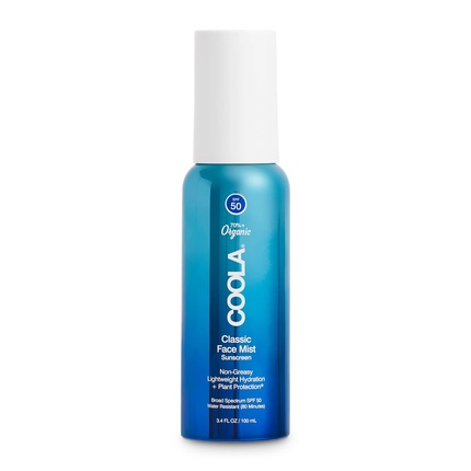 

COOLA Органический солнцезащитный крем SPF 50 Солнцезащитный спрей для лица 3,4 жидких унции