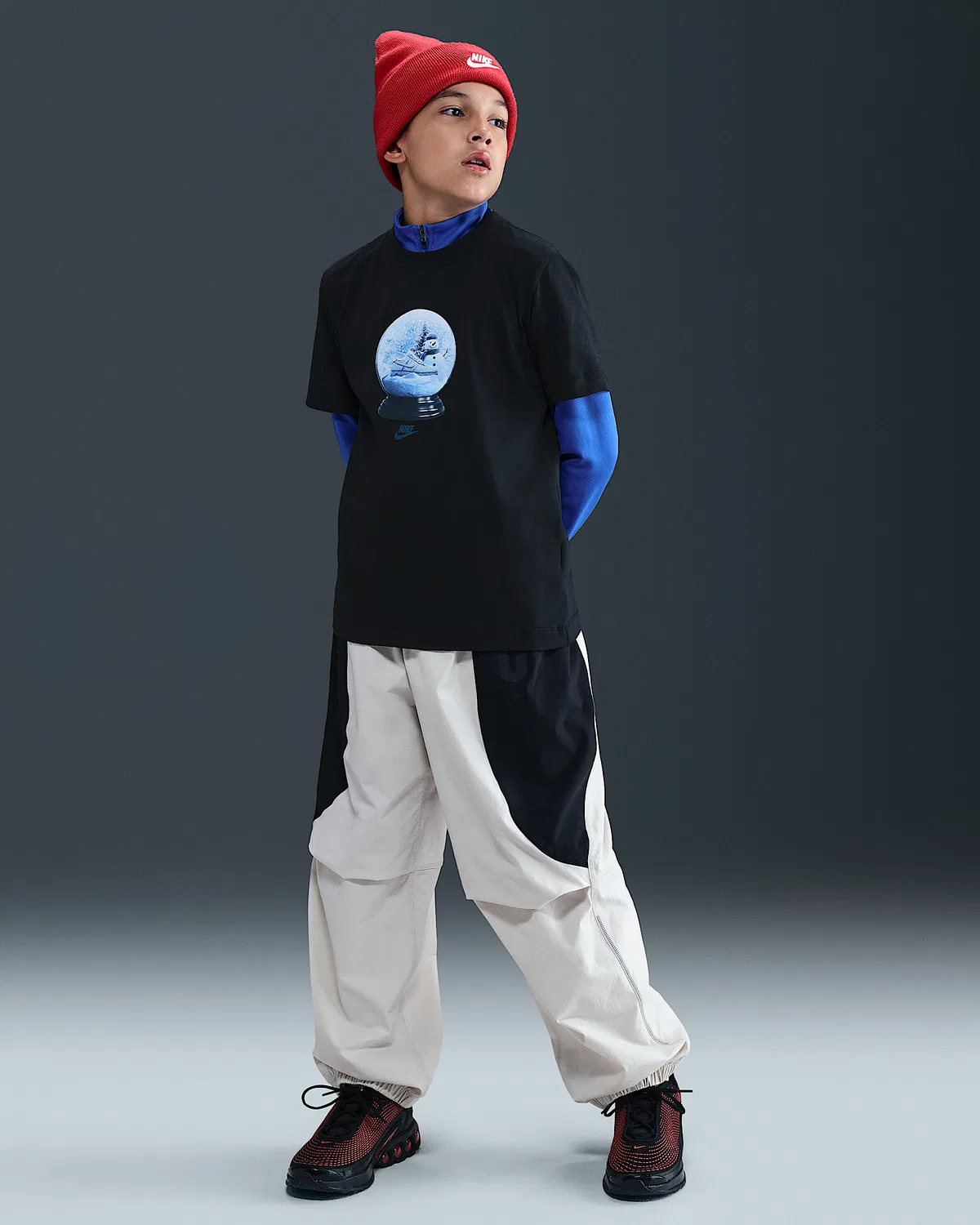 Детская футболка Nike Sportswear, Black — фото 4