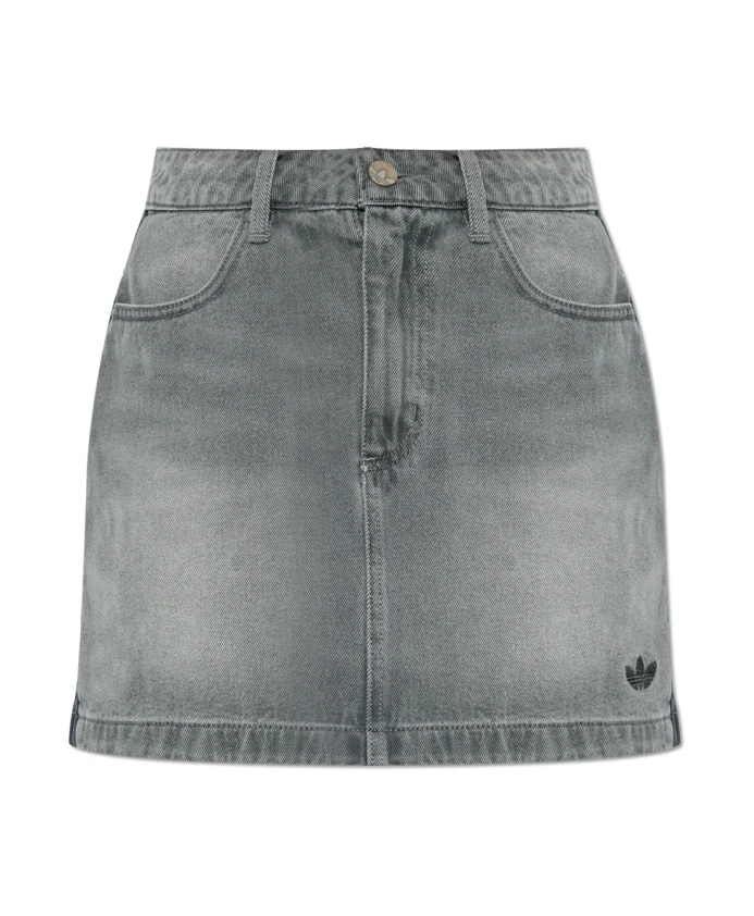 

Джинсовая юбка Adidas Originals, серый