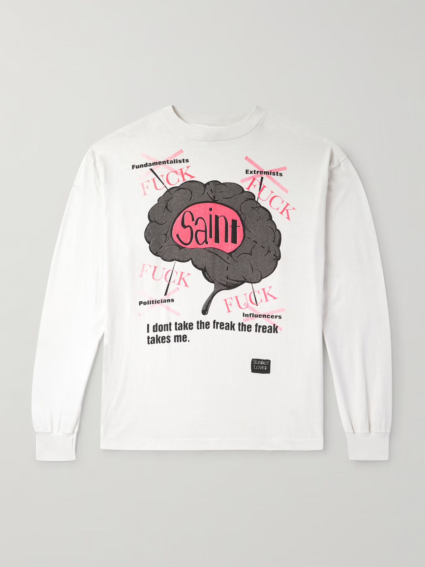 

Футболка из хлопкового джерси с принтом логотипа Saint Brain SAINT MXXXXXX, белый