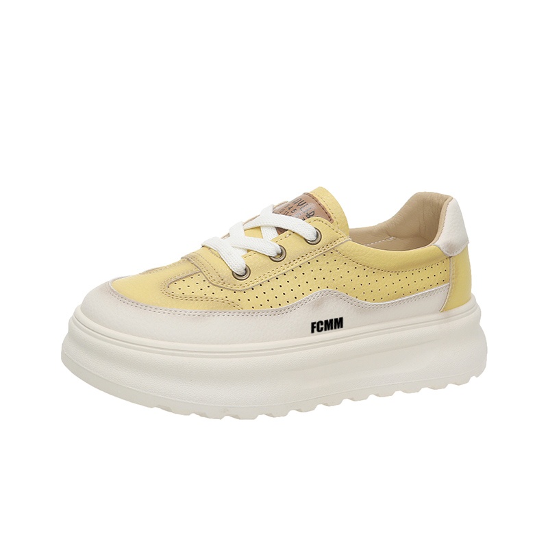 

Противоскользящие и дышащие детские кроссовки для скейтбординга FCMM, желтый