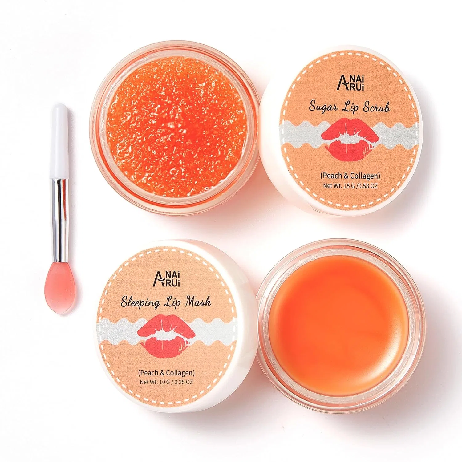 Набор для ухода за губами «Peach Lip Care Set» от ANAiRUi Anai Rui, Peach