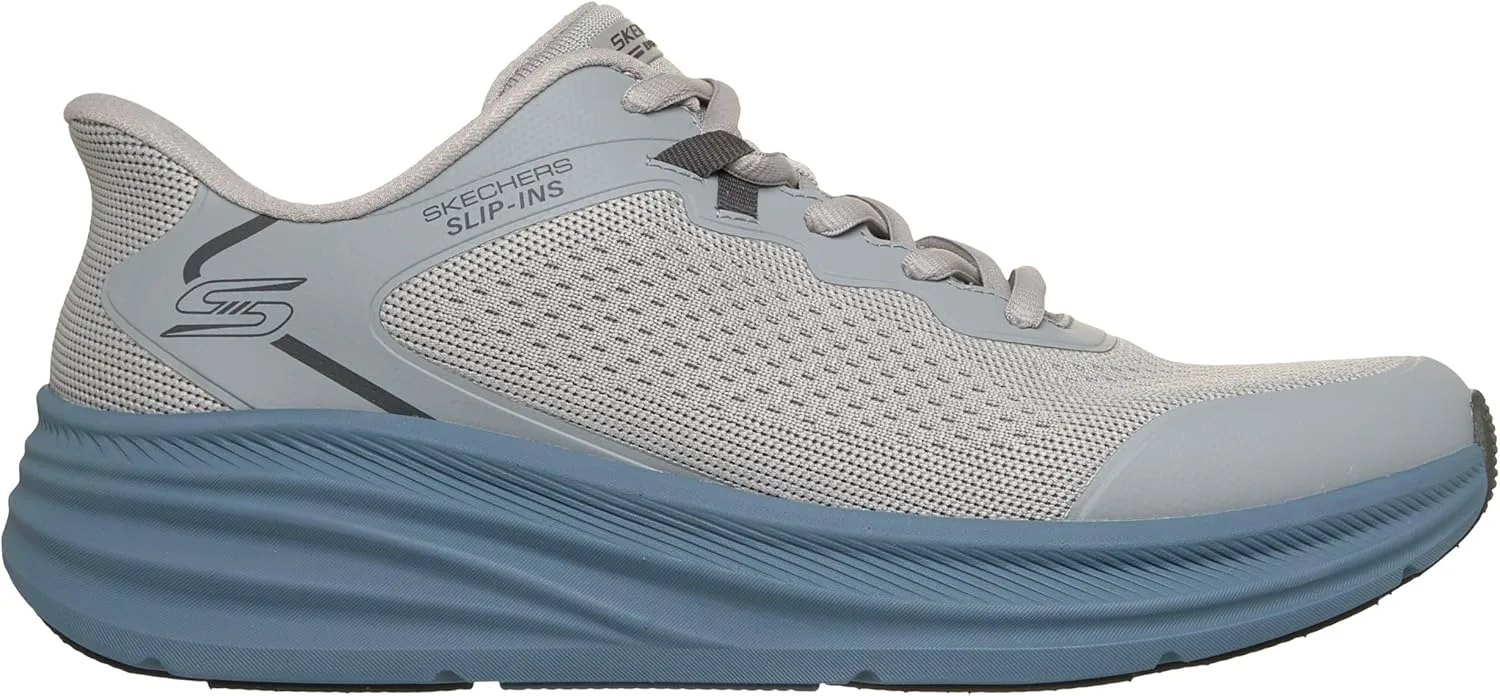 Мужские кроссовки Skechers Bobs Skillz Slip-ins, серый/синий — фото 2