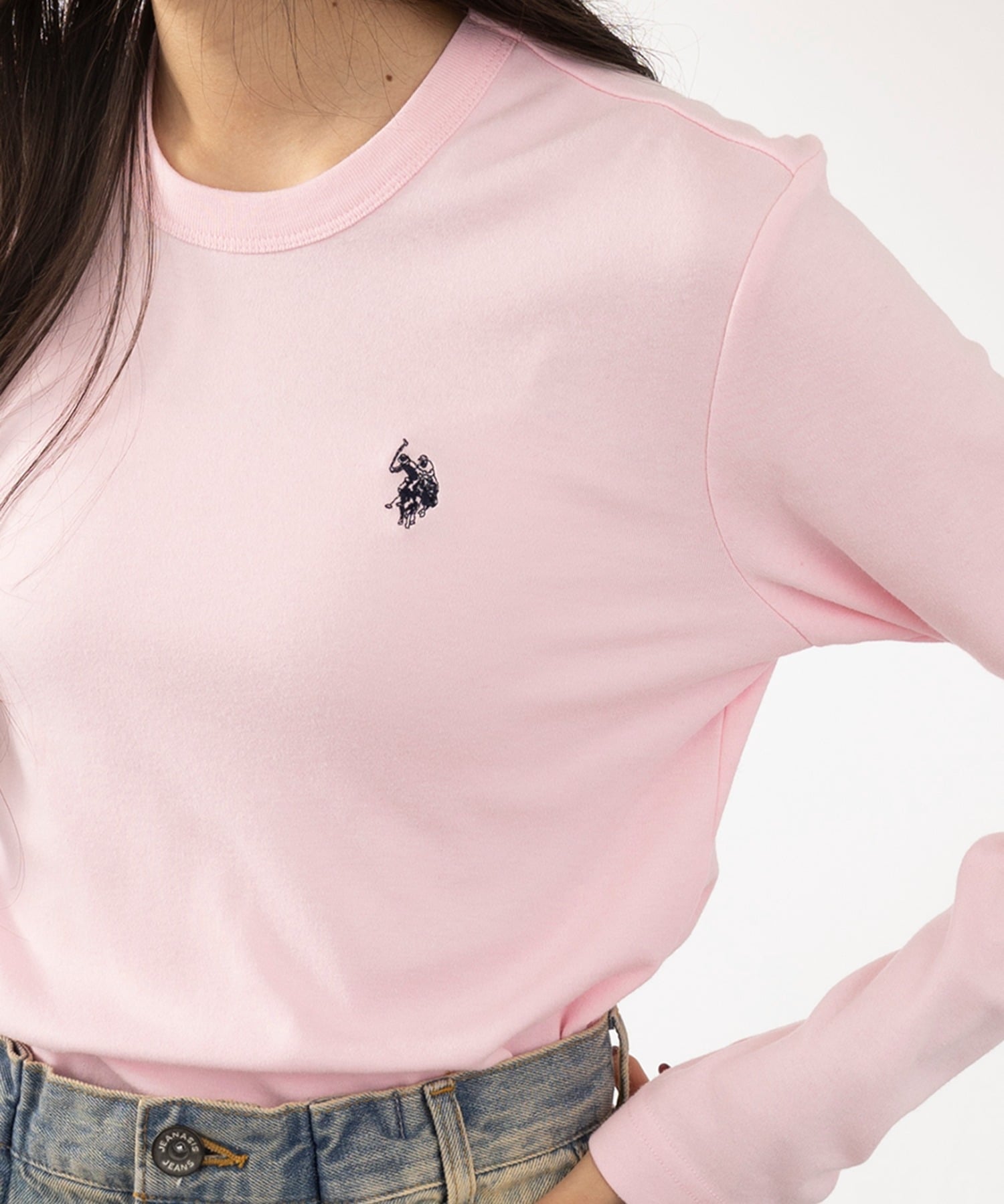 Футболка с длинным рукавом US POLO ASSN./Smooth U.S. Polo Assn., PNK — фото 3