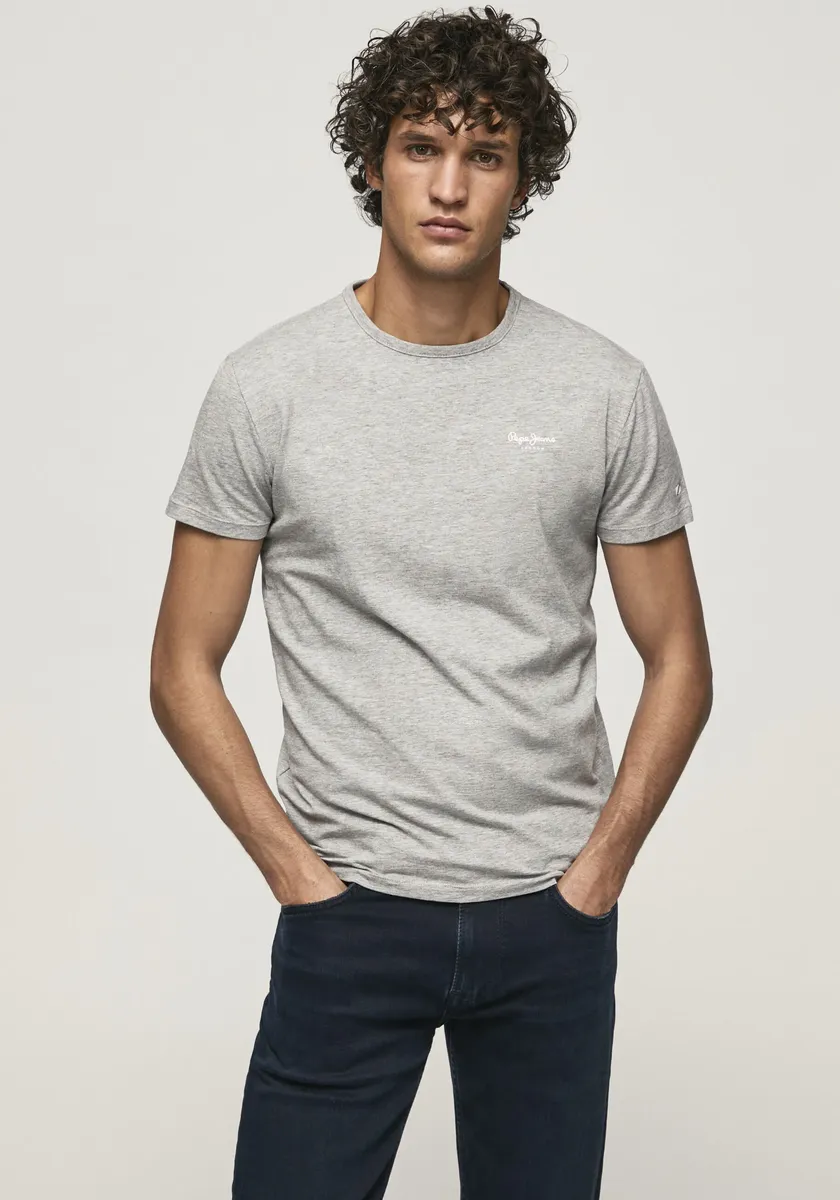 

Рубашка Pepe Jeans с круглым вырезом, серый