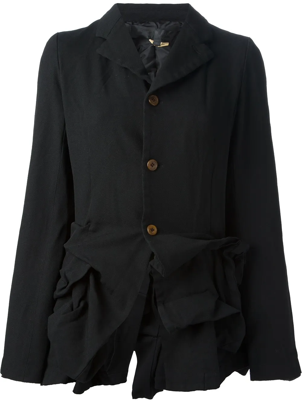 

Драпированный жакет Comme Des Garçons Comme Des Garçons, черный