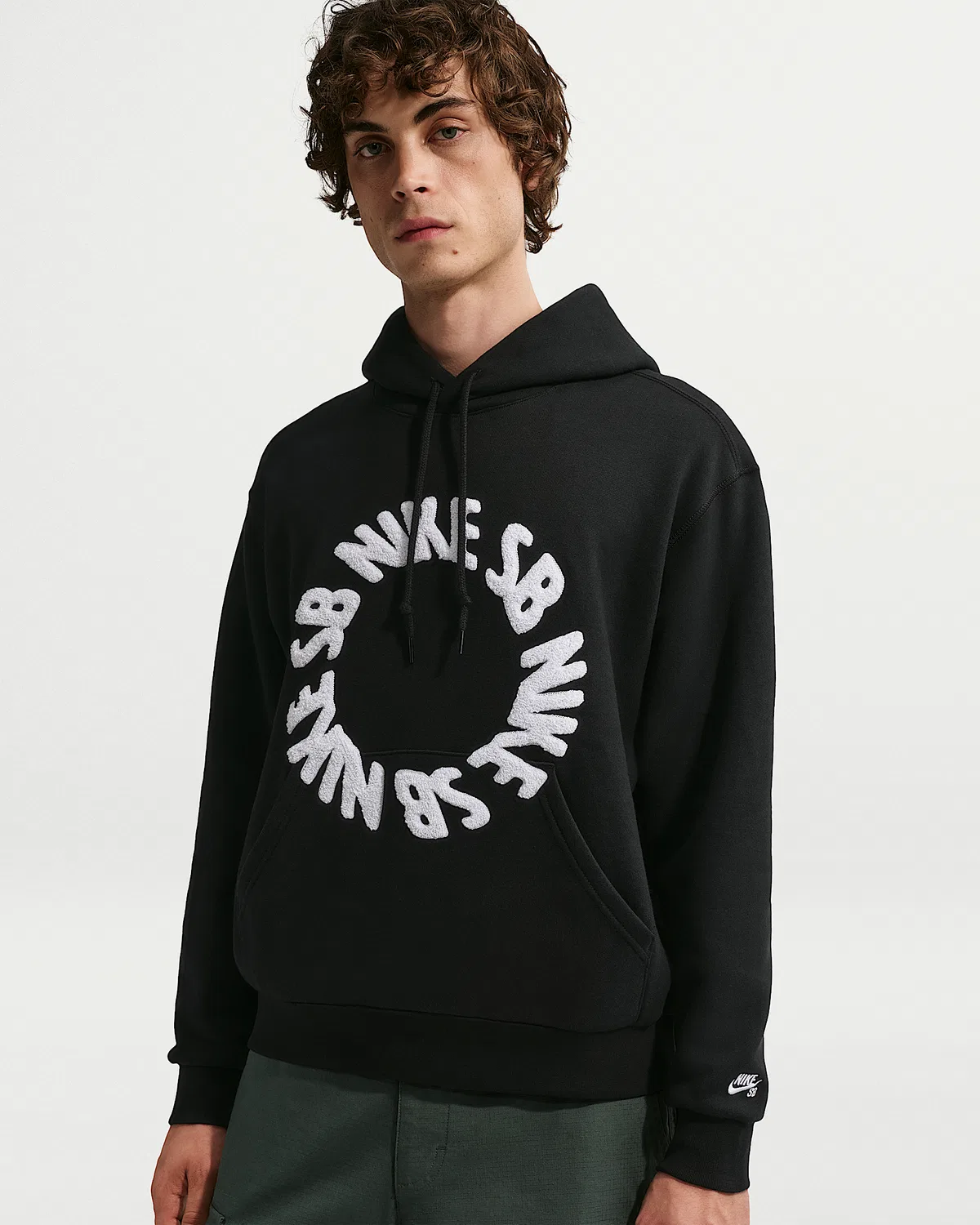 Флисовая кофта Nike SB, Black/White