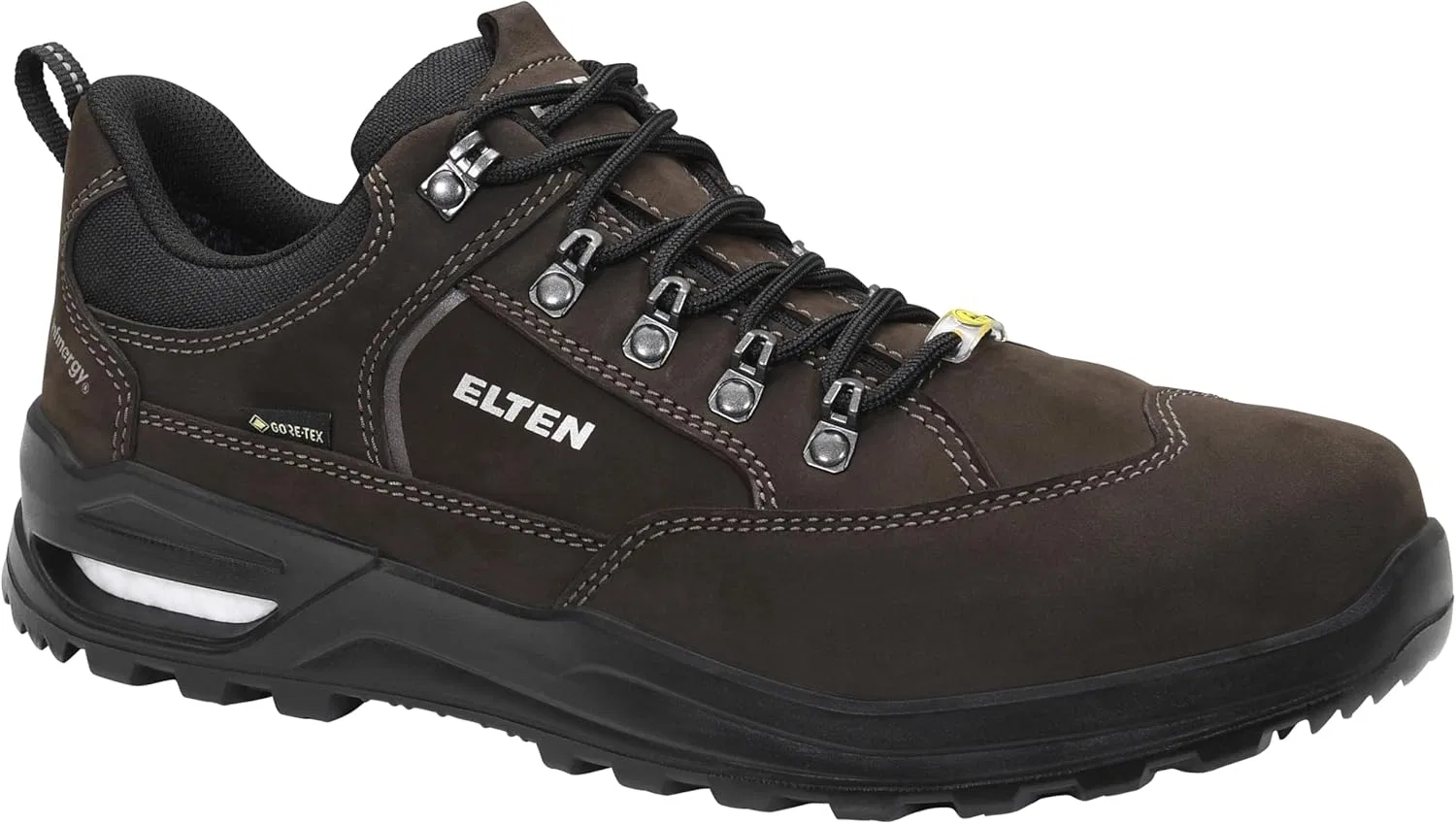 Рабочие ботинки ELTEN Ronan XXF GTX Brown Low ESD O2 WR CI, женские и мужские, кожаные, легкие, классические, коричнево-черные