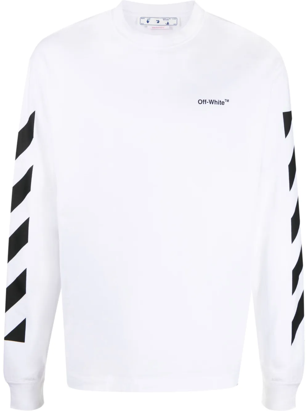 

Футболка с длинными рукавами и логотипом OFF-WHITE, белый