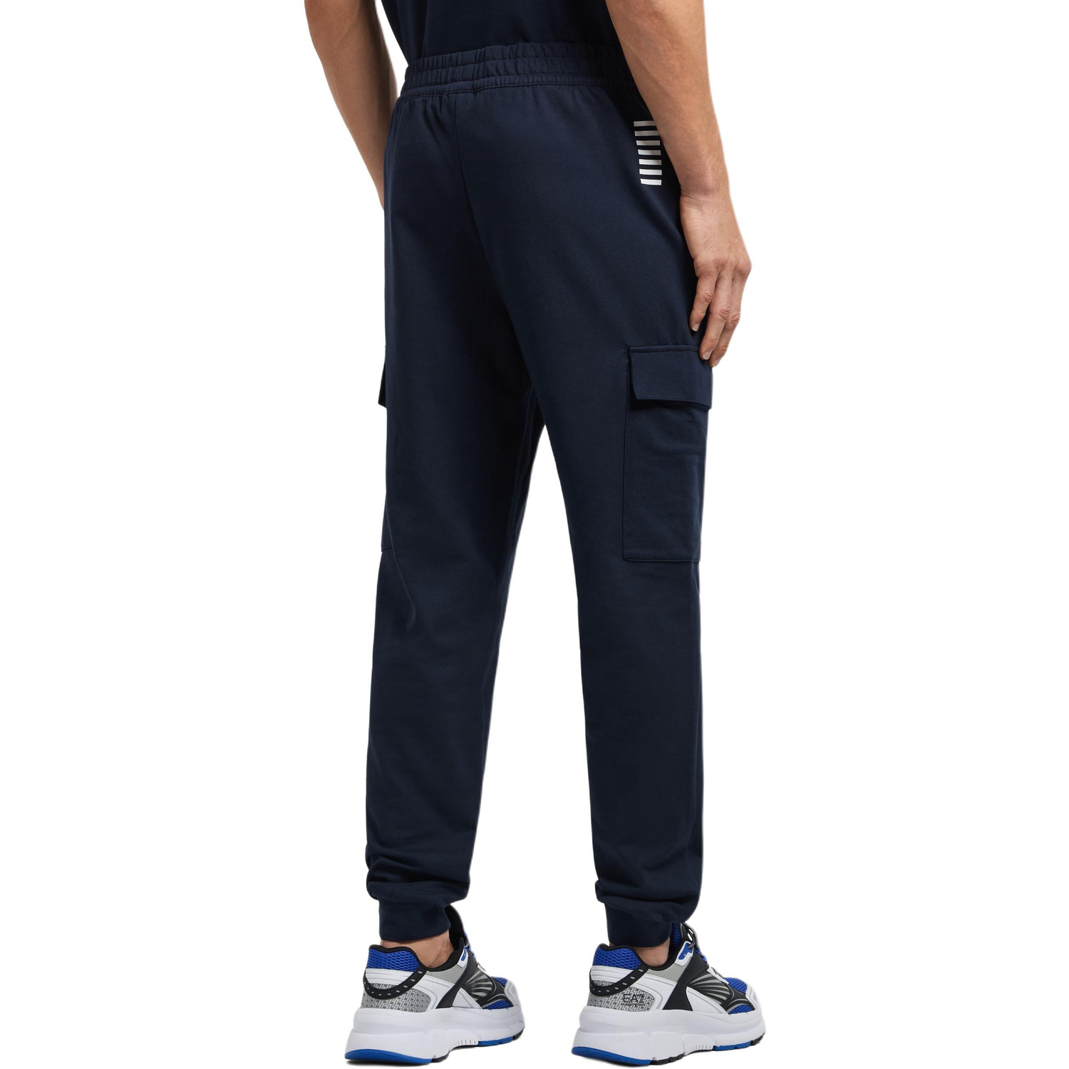 Штаны cargo мужские ea7 ss25 EMPORIO ARMANI, синий — фото 4