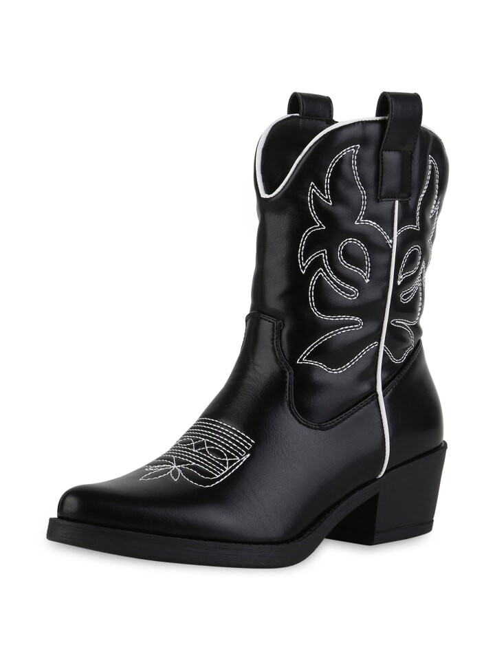 Ботильоны VAN HILL Cowboy Boots Chloe, черный