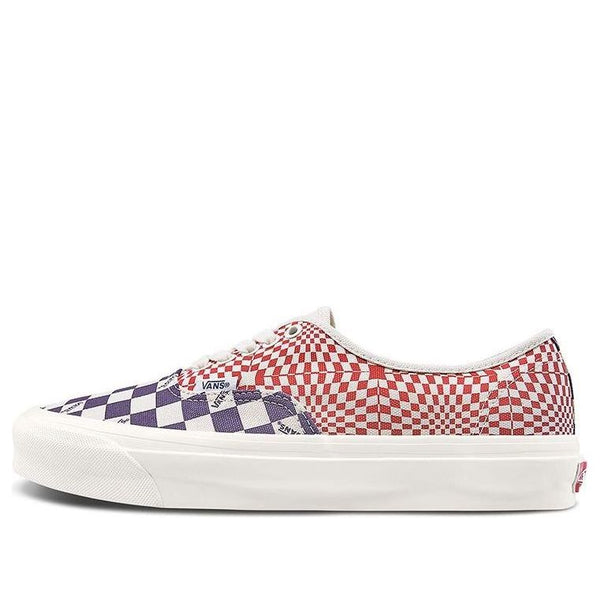 

Кроссовки og authentic lx 'logo check indigo red' Vans, красный