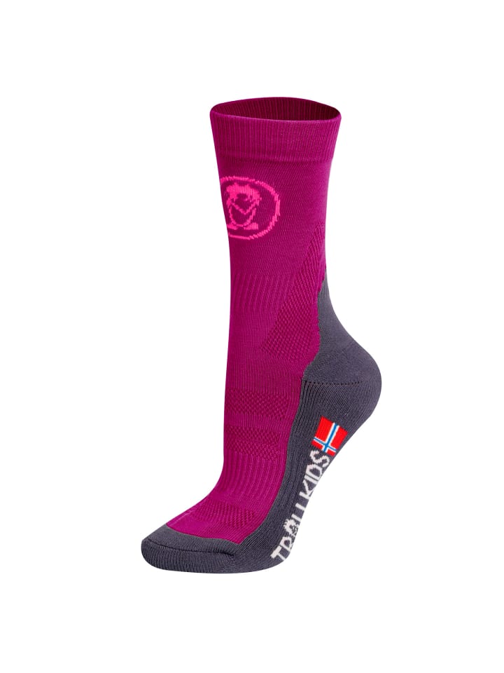 

Носки Trollkids Wandersocken Mid Cut II, цвет berry