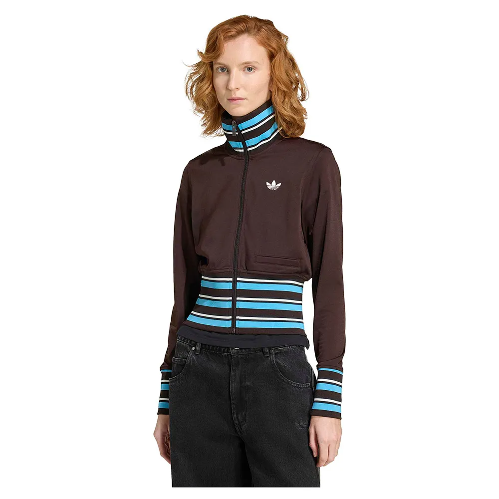 

Винтажная толстовка adidas Originals на молнии, коричневый